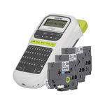 etiquetadora rotulador portátil brother pth110 com 3 fitas tz231 tze cinza pth110bk (mp)