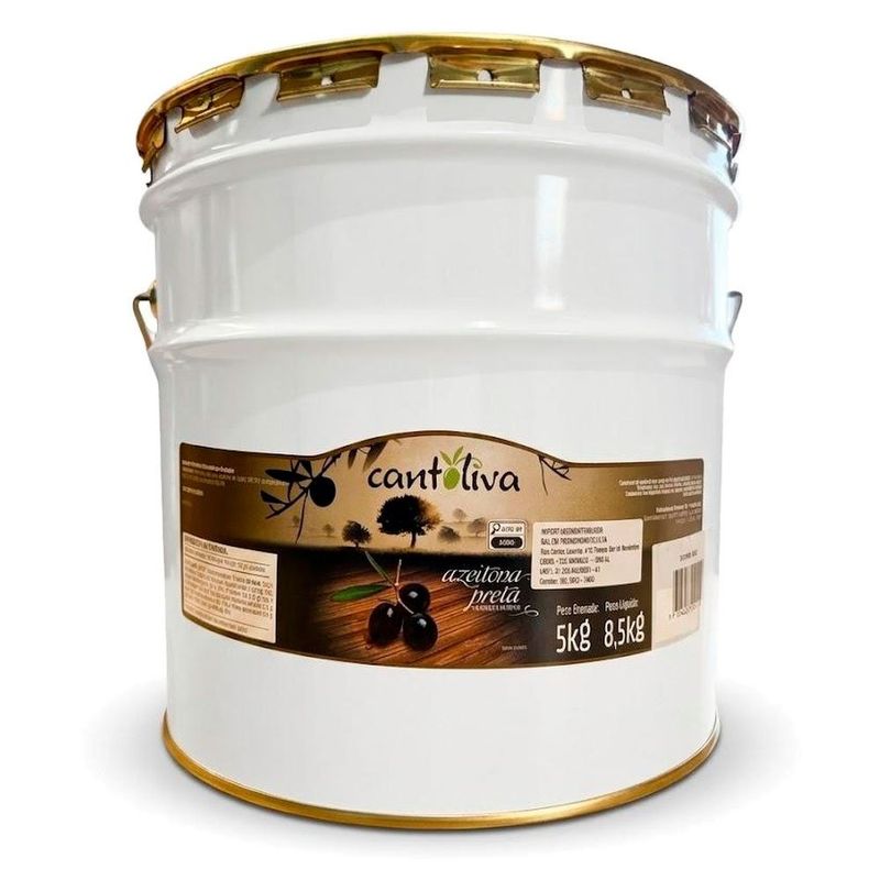 azeitona importada preta oxidada 181/200 cantoliva 5kg (mp)