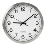 relógio de parede tm 25x25cm prata (mp)