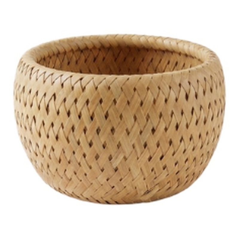 cesta decore rattan marrom 19x12.5cm (mp)