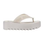 sandália plataforma feminino n° 39 melissa m-lover thong bege (mp)
