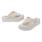 sandália plataforma feminino n° 39 melissa m-lover thong bege (mp)