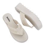 sandália plataforma feminino n° 39 melissa m-lover thong bege (mp)