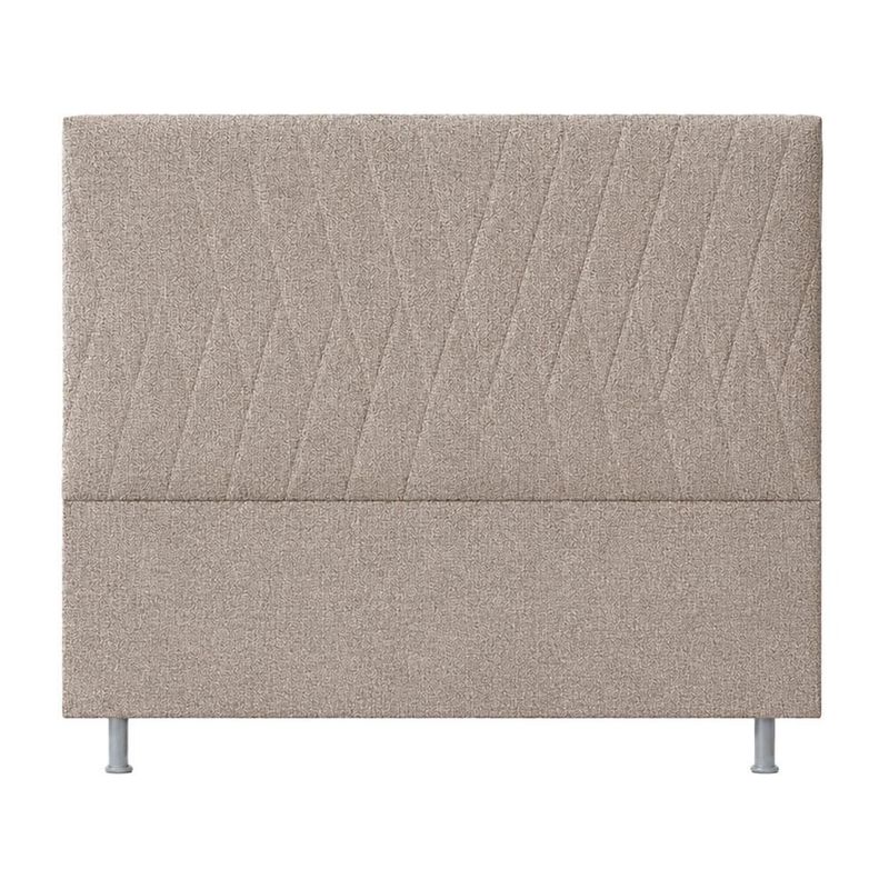 cabeceira casal marjom rio tapajós linho cinza e bege 130x140x8cm (mp)