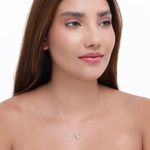 colar semijoia luiza mota triângulo cravejado 45cm (mp)