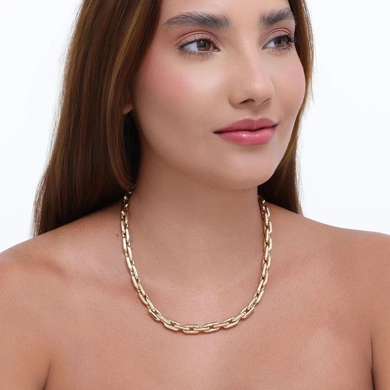 colar semijoia luiza mota elos lisos 45cm (mp)