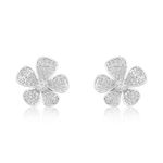 brinco semijoia luiza mota flor cravejada 267878 (mp)