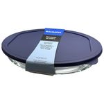 travessa oval de vidro baumon com tampa 4 litros