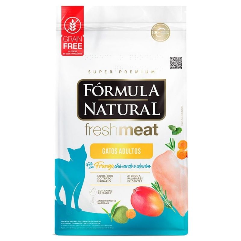 ração para gatos adultos fórmula natural fresh meat 10,1kg frango (mp)