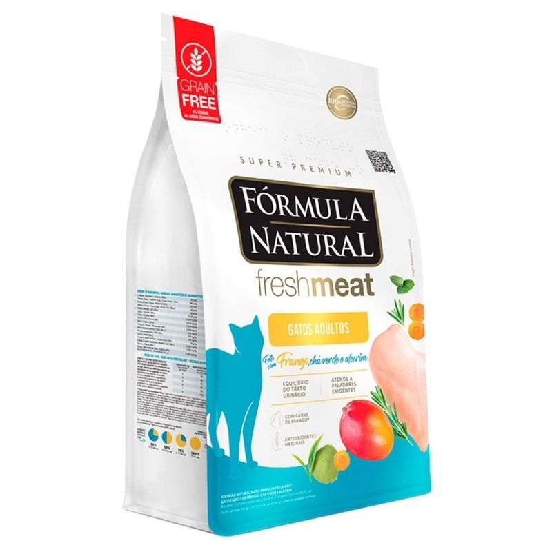 ração para gatos adultos fórmula natural fresh meat 10,1kg frango (mp)