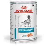 ração úmida para cães lata veterinary diet hypoallergenic 400g (mp)