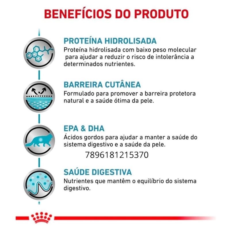 ração úmida para gatos royal canin hypoallergenic 1,5kg (mp)