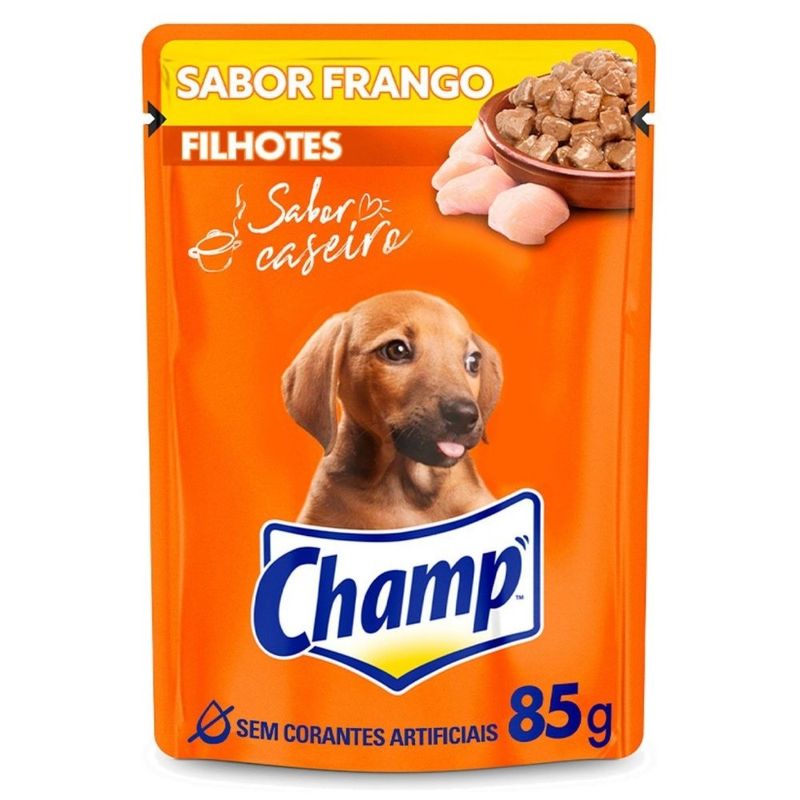 sachê para cães filhotes champ 85g frango (mp)