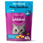 petisco para gatos whiskas temptations pelo saudável 40g (mp)