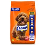 ração para cães adultos champ carne e cereais 900g (mp)