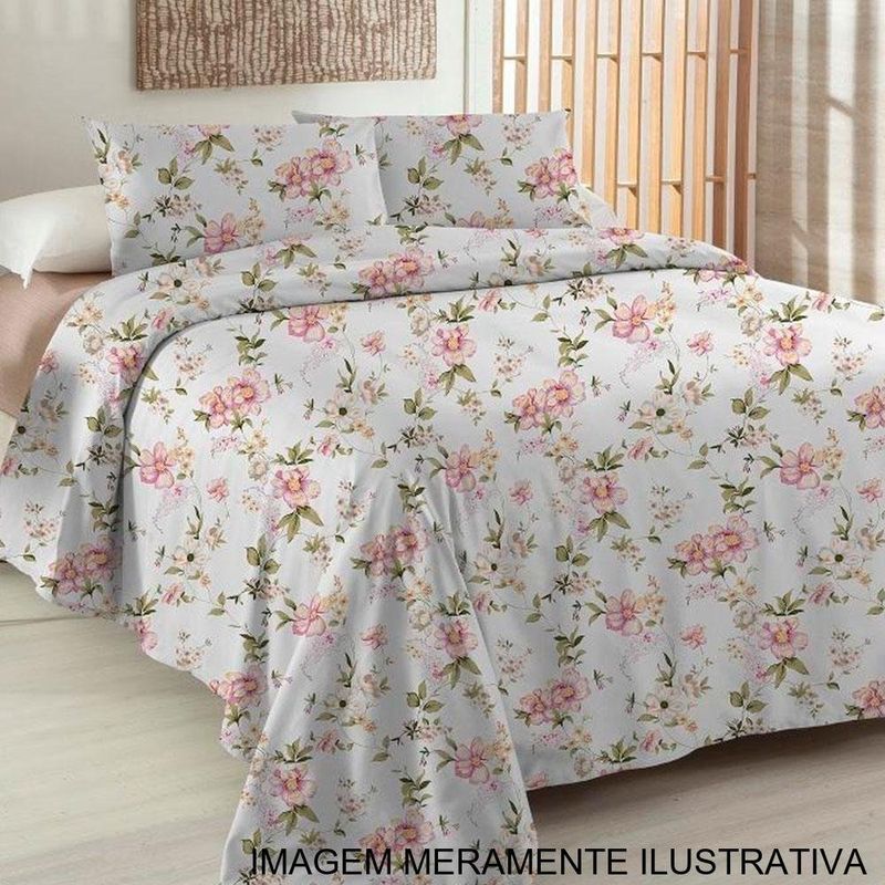 jogo de cama queen 4 peças corttex supercal 20 180 fios (mp)