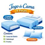 jogo de cama queen 4 peças corttex supercal 20 180 fios (mp)