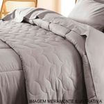 edredom casal karsten tom cinza 220x250cm (mp)