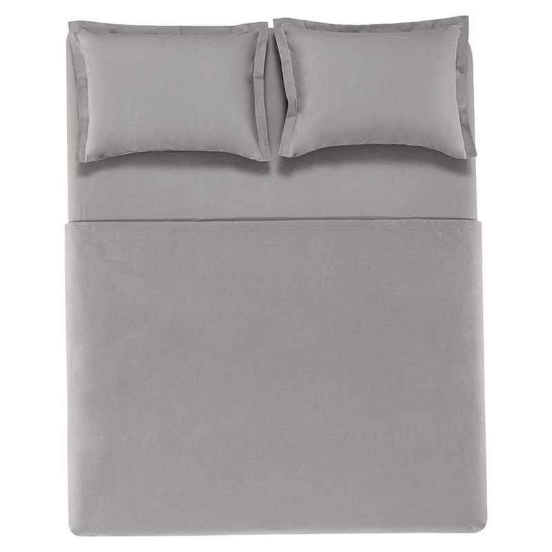 jogo de cama queen 4 peças karsten tom 200 fios titânio 240x250cm (mp)