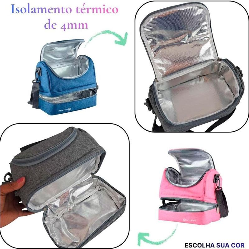 bolsa térmica unitermi pratfit 6l cinza (mp)