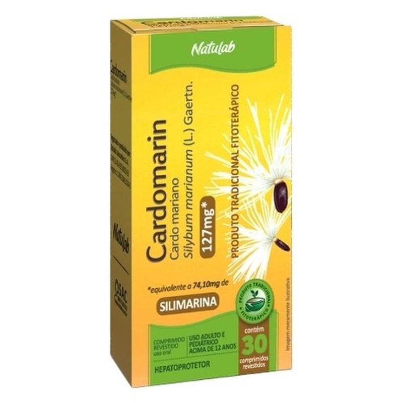 cardomarin 127mg 30 comprimidos revestidos natulab