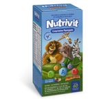 suplemento alimentar nutrivit sabor tutti-frutii 60 comprimidos mastigáveis madagascar natulab