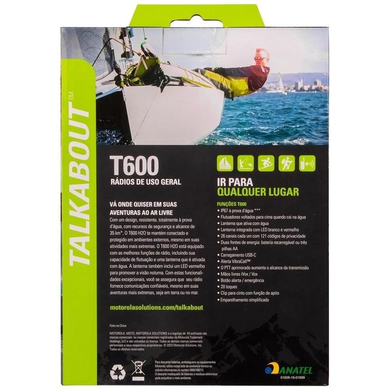 walkie talkie motorola talkabout t600br (mp)