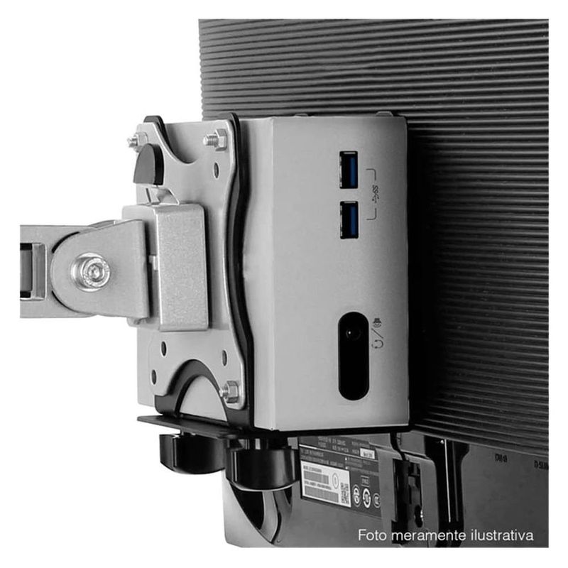 suporte para cpu pcyes plmsc01 mini nuc em monitor vesa (mp)
