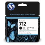 cartucho de tinta hp 712 preto para plotter t250 80ml 3ed71a (mp)