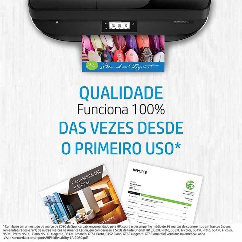 cartucho de tinta hp 712 preto para plotter t250 80ml 3ed71a (mp)
