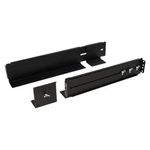 conjunto trilho intelbras tr 2u 570-770mm para rack preto 4822045 (mp)