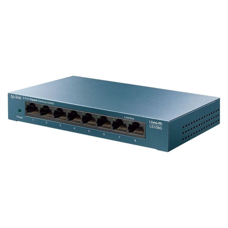 switch tp-link ls108g 8 portas gigabit 10/100/1000 (mp)
