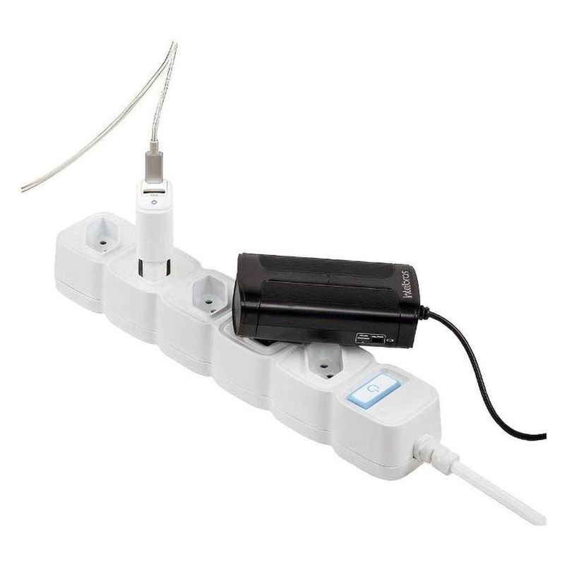 filtro de linha intelbras smart ews 305 inteligente 5 tomadas preto 4820009 (mp)