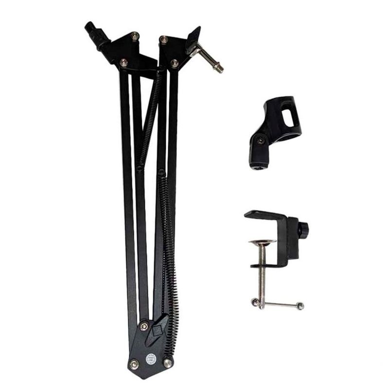 suporte de mesa knup kp-m0017 para microfone profissional (mp)