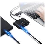 hub adaptador usb ugreen cr113 4 portas 3.0 preto (mp)