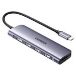 adaptador usb-c ugreen cm511 6 portas hdmi usb com leitor sd e micro sd (mp)