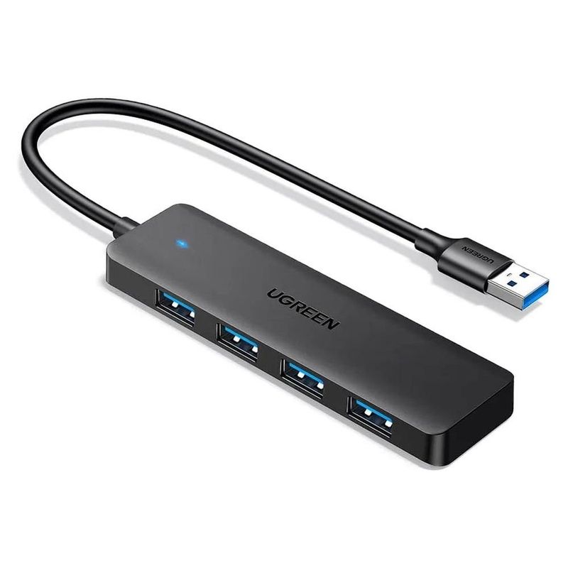 hub usb 3.0 ugreen cm219 4 portas preto (mp)