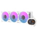 water cooler darkflash dh360d argb 360mm com lcd branco (mp)