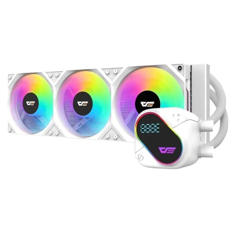 water cooler darkflash do360 argb 360mm branco (mp)