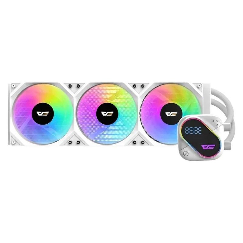 water cooler darkflash do360 argb 360mm branco (mp)