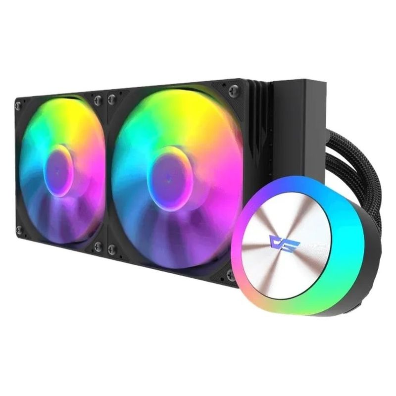 water cooler darkflash dg240 argb 240mm preto (mp)