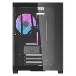 gabinete gamer darkflash dpx90m atx vidro temperado argb preto (mp)