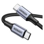 cabo de dados ugreen us316 usb tipo c 5a 1.5m cinza (mp)