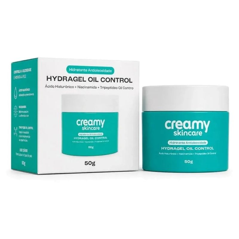 hidratante facial creamy skincare hydra gel oil control 50g