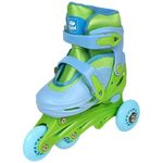 kit patins com proteção belfix 3 em 1 dino n°29/32 366802