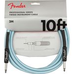 cabo para guitarra fender liso com design anti-torção 3 metros azul a-bi