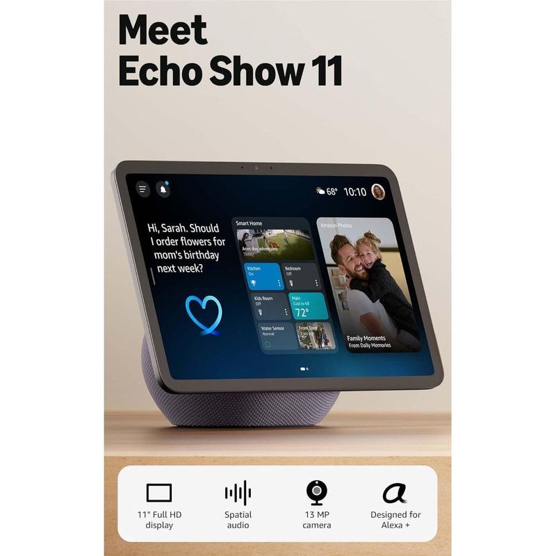 echo show 11 amazon tela hd 11" grafite a-bi