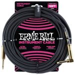 cabo para instrumento ernie ball de 3 metros p06081 preto a-bi
