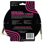 cabo para instrumento ernie ball de 3 metros p06081 preto a-bi