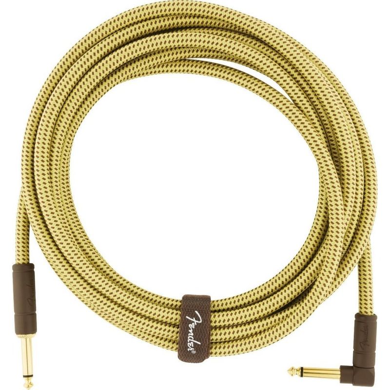cabo para guitarra fender liso 4,5 metros amarelo a-bi